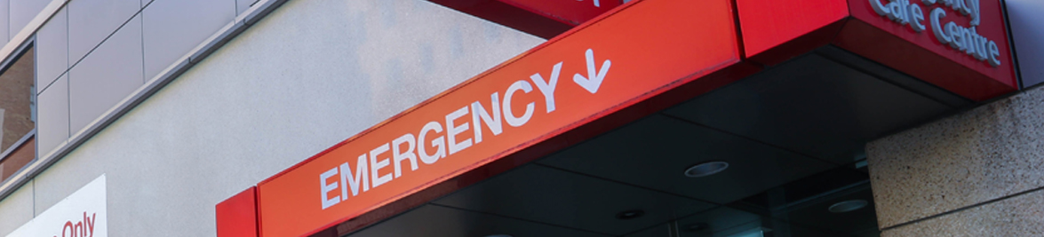 Emergency Entrance Banner